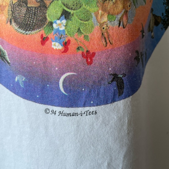 Vintage 90’s Animal Circle of Life Nature Long Sleeve - Picture 2 of 16